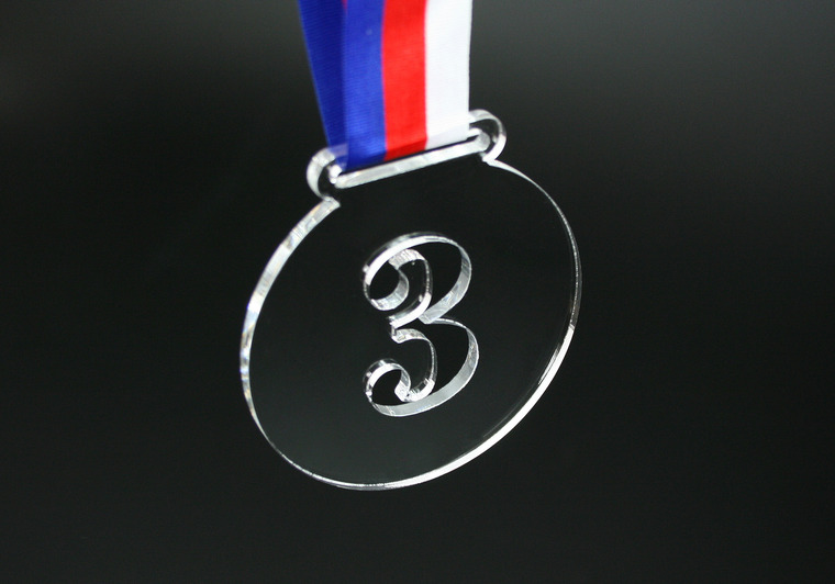 Medaile 3. místo s uchycením pro stuhu